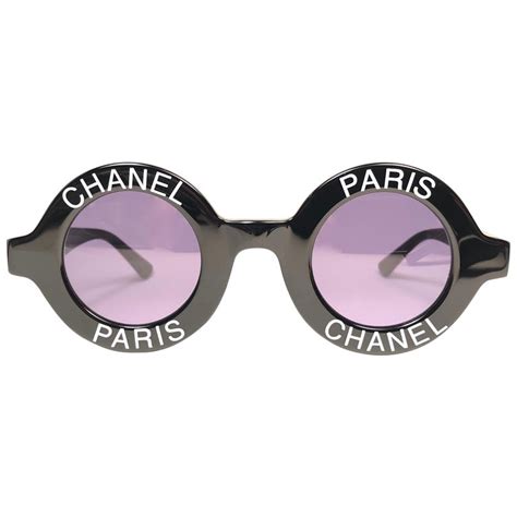 chanel paris circular sunglasses|Chanel Paris Round Sunglasses .